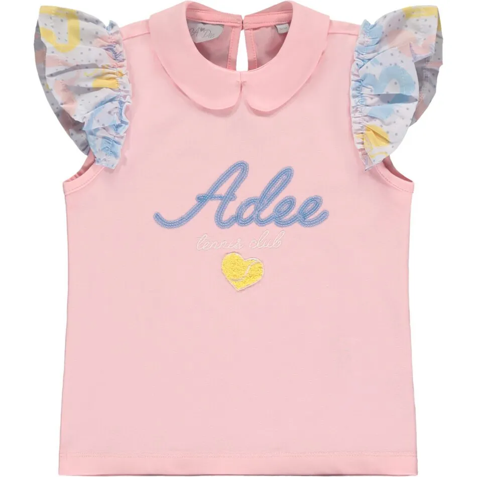 A’dee Vanessa roze hartjes top en rok set