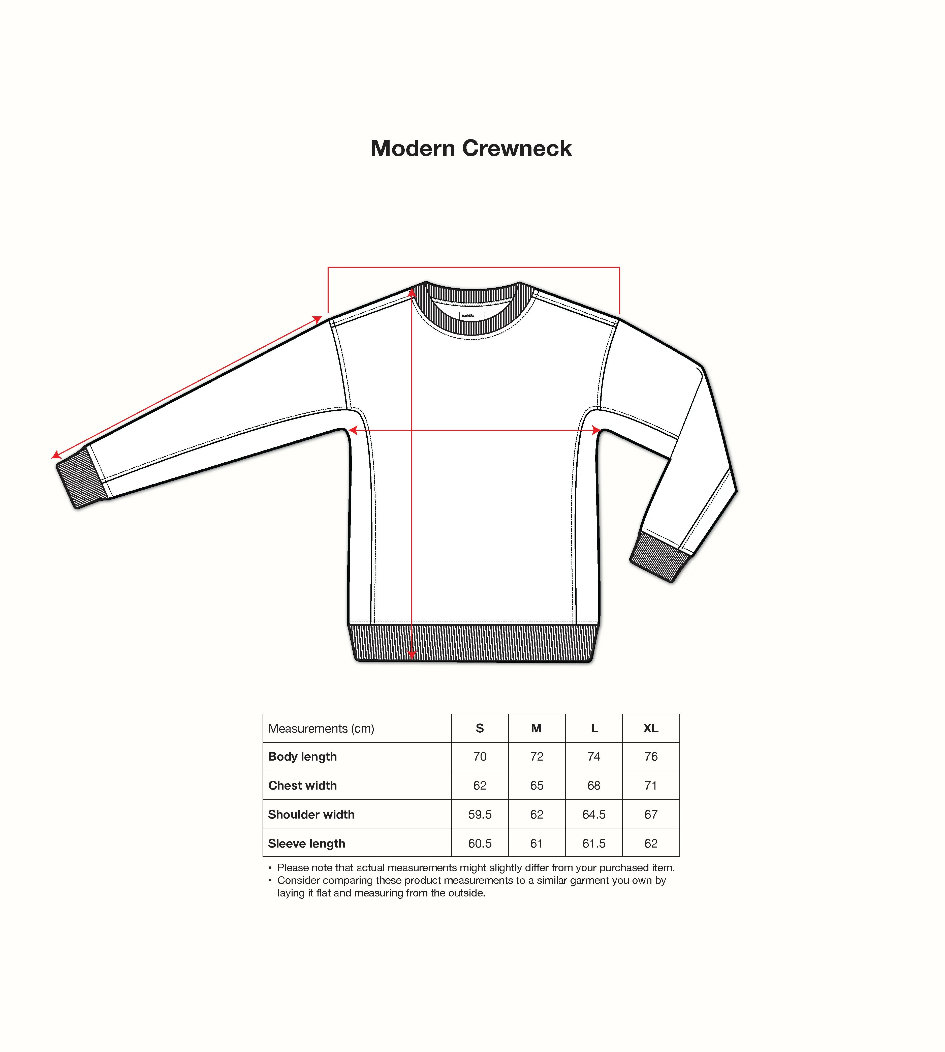 Baskèts Modern Crewneck Ash Grey