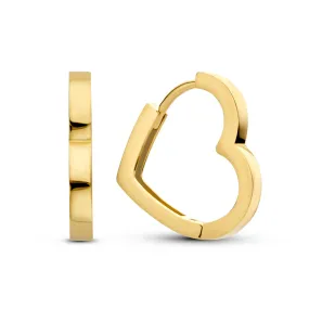 Belleville Amore 14 karaat gouden hartjes oorbellen