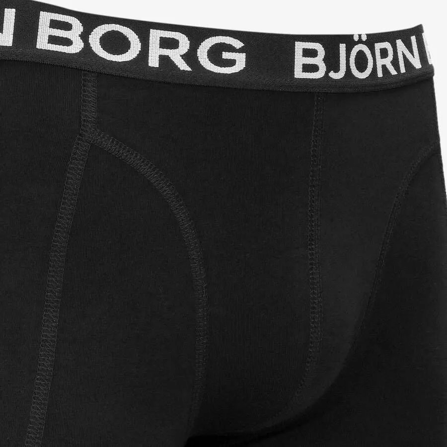 BJöRN BORG BOXERSHORT SAMMY SET VAN 3 ZWART JONGENS STRETCHKATOEN EFFEN 110116
