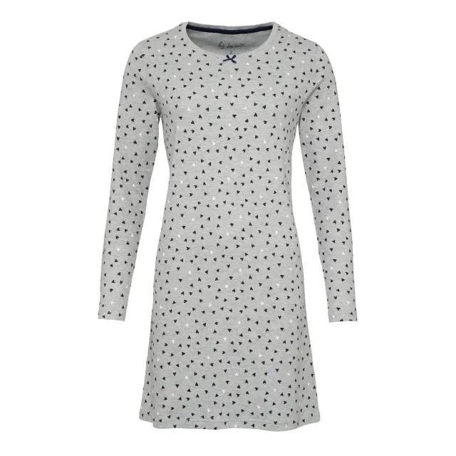 By Louise Dames winter nachthemd interlock hartjes