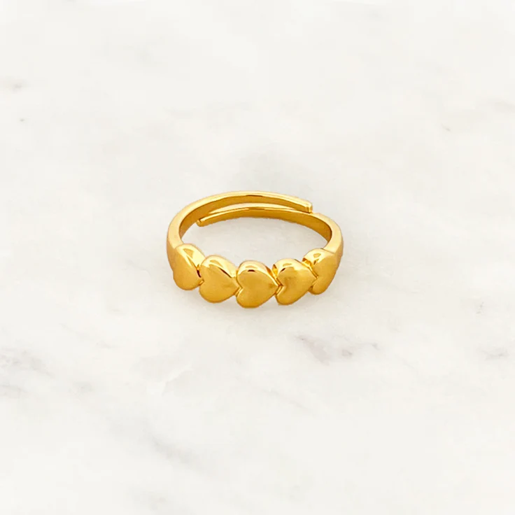 By Nouck | Hartjes ring goud