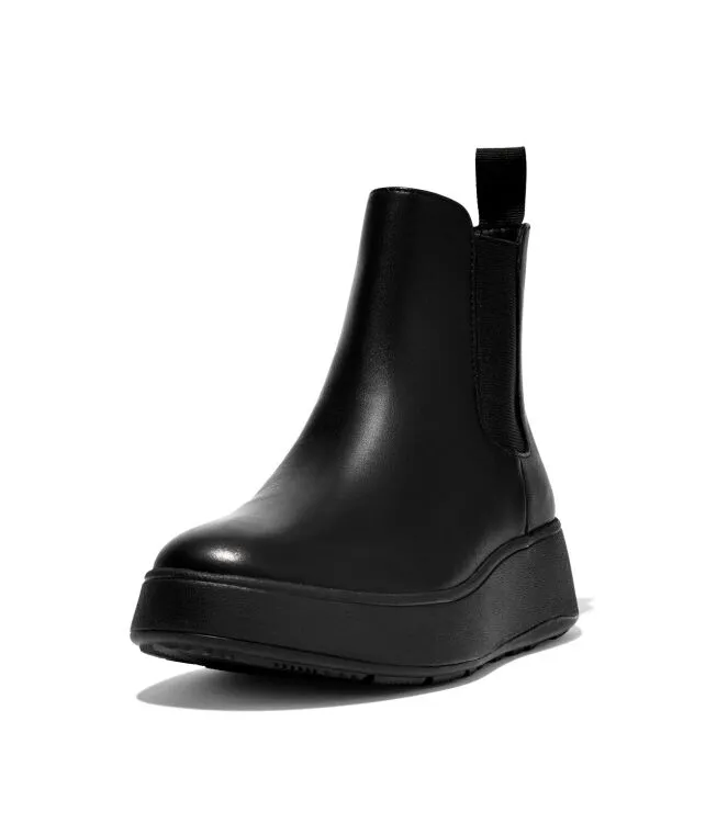 FITFLOP FMODE FLATFORM CHELSEA ALL BLACK LAARZEN