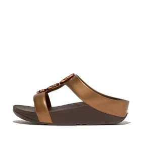 FitFlop Halo Bead-Circle bronze Slippers