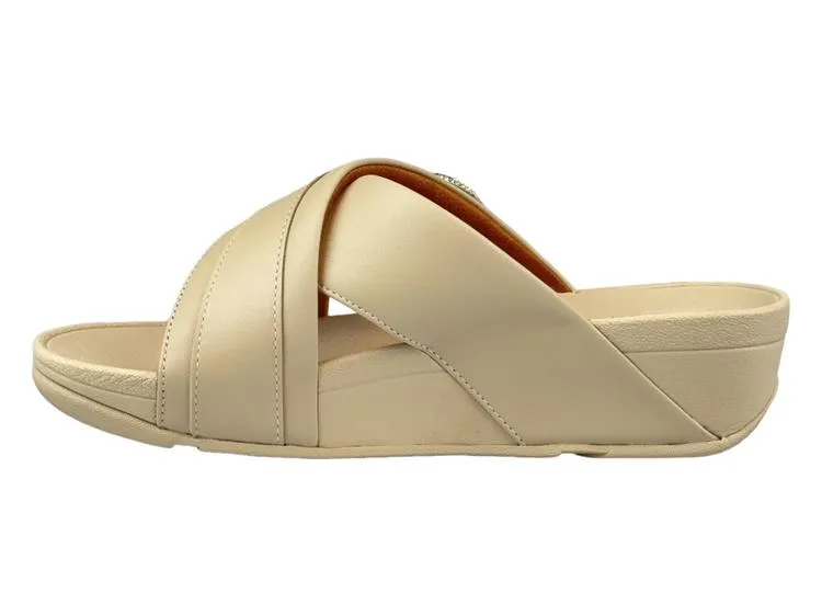 FitFlop Lulu Cross slides Crystal buckle