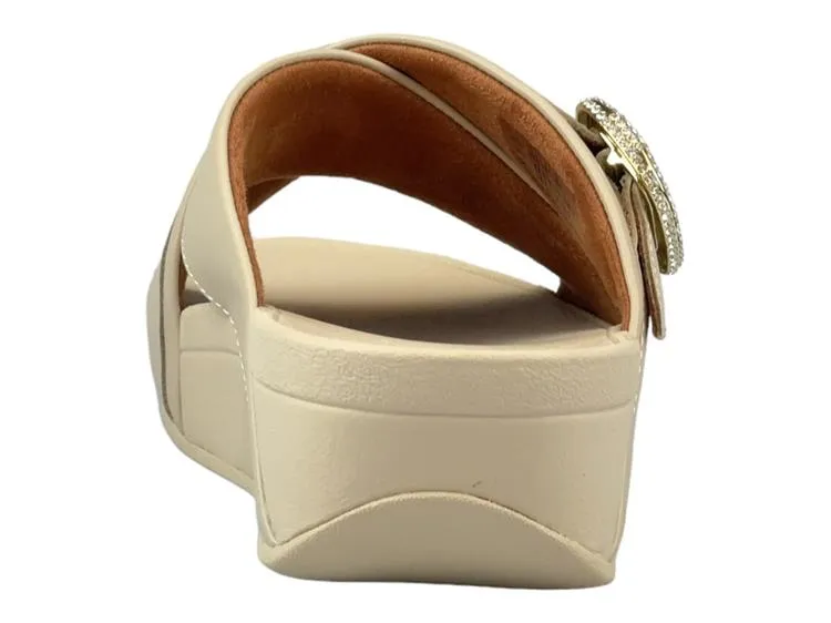 FitFlop Lulu Cross slides Crystal buckle