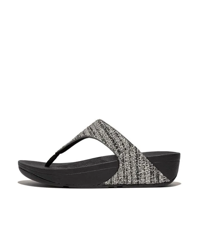 FitFlop Lulu Shimmerweave black mix Slippers