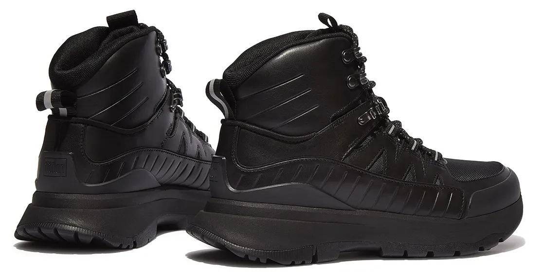 FITFLOP WOMEN NEODHYKER BOOTS LEATHERMIX ALL BLACK