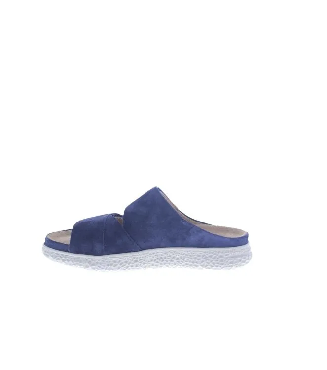 Hartjes Groove naturel/dunkelblau Slippers