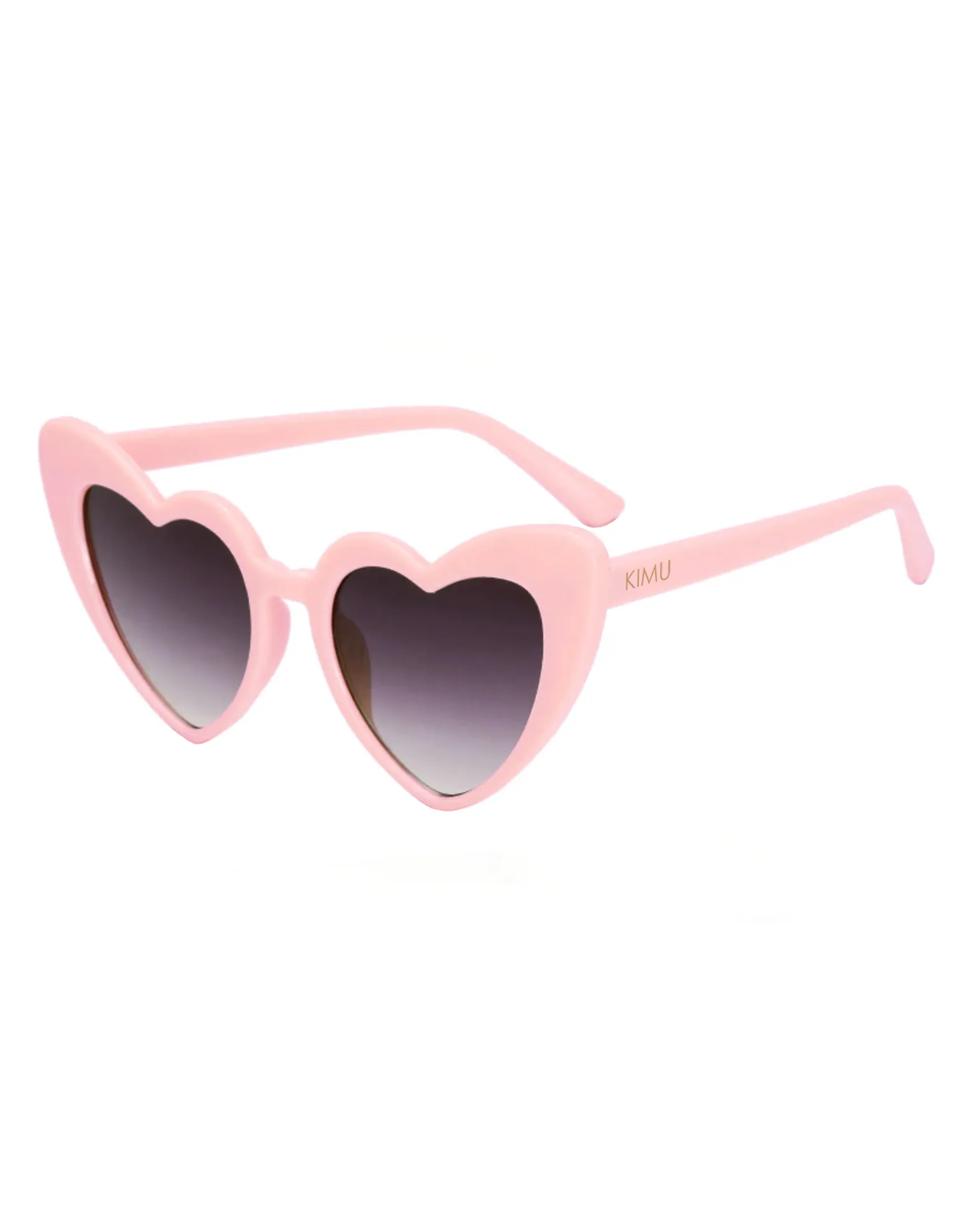 Hartjes zonnebril lichtroze cat eye