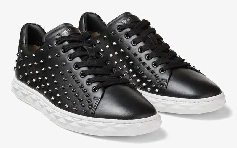 Jimmy Choo Diamond Light Studs Sneakers Zwart