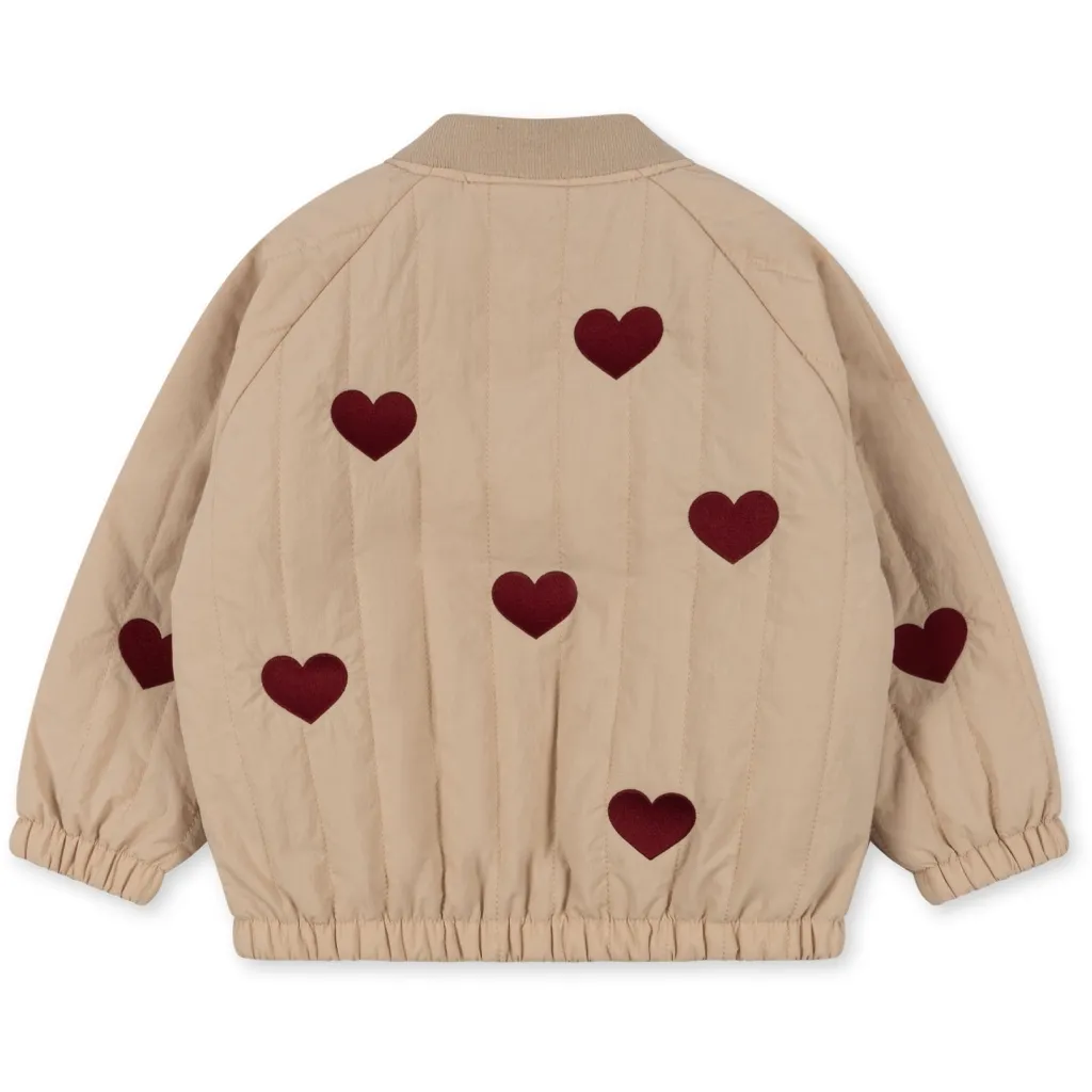 Konges Slojd Juno bomber coeur jas met hartjes