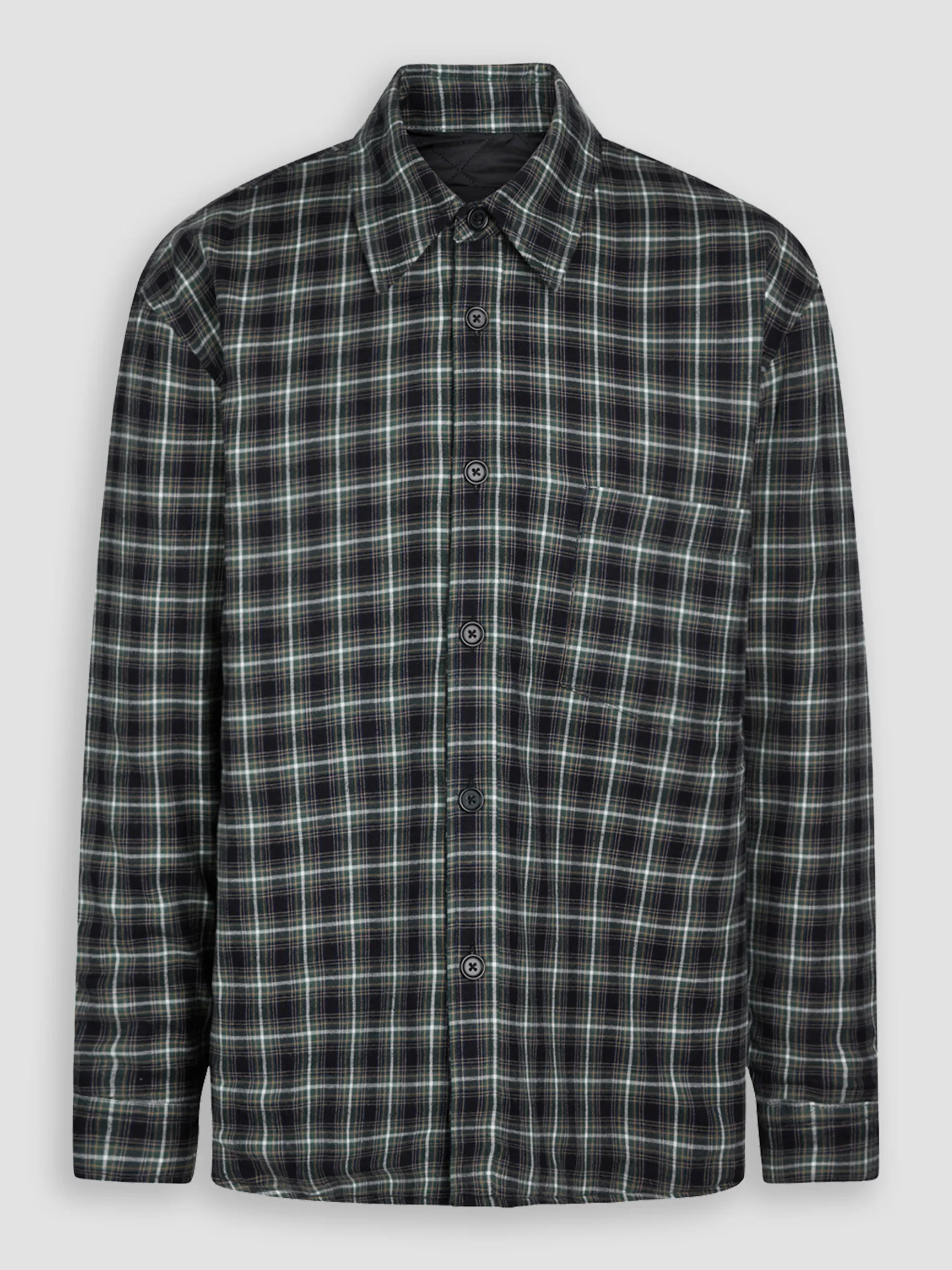 Mads Norgaard Men Jonas, katoenmix gewatteerd overshirt