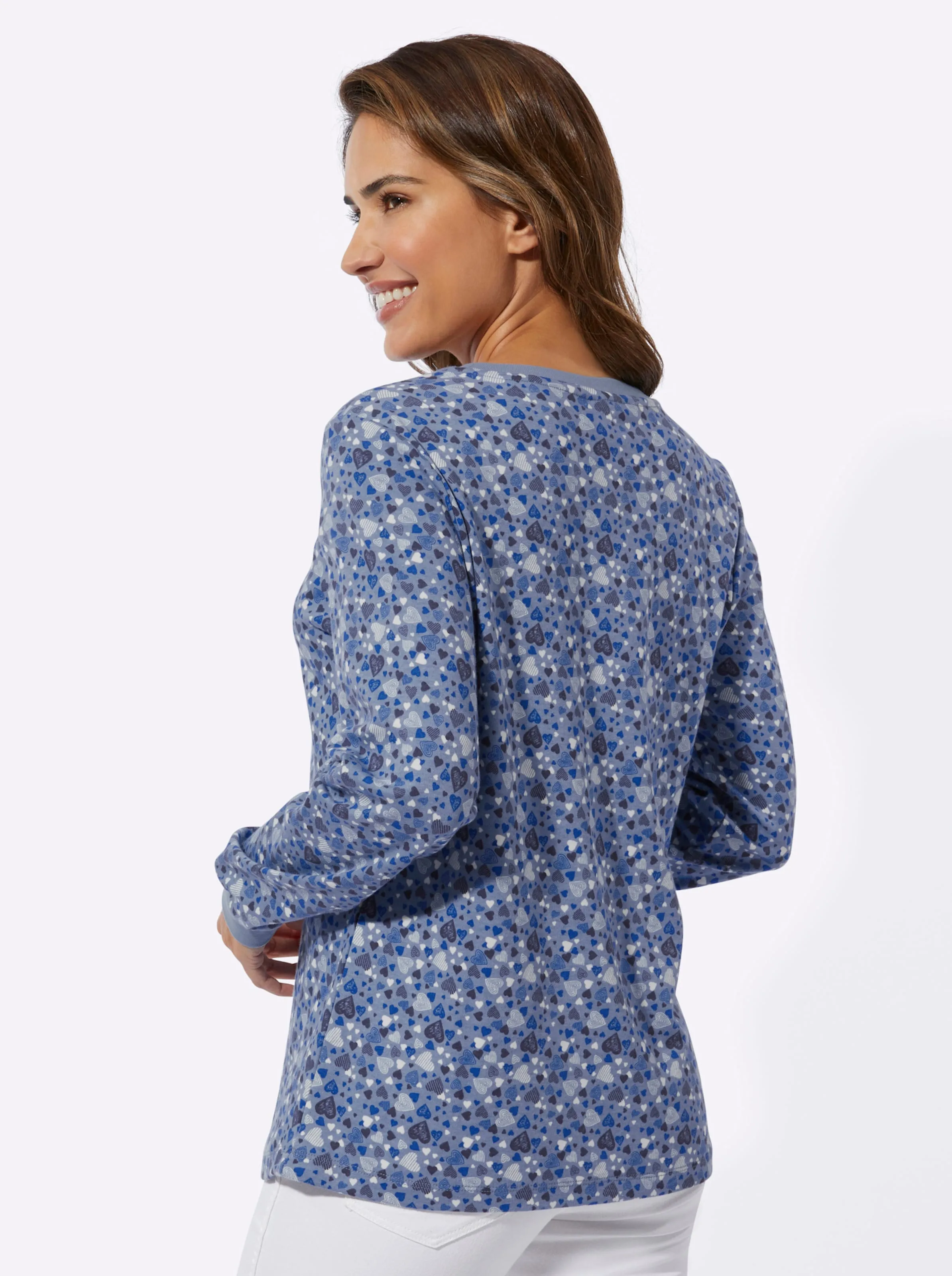 Sweatshirt met hartjes