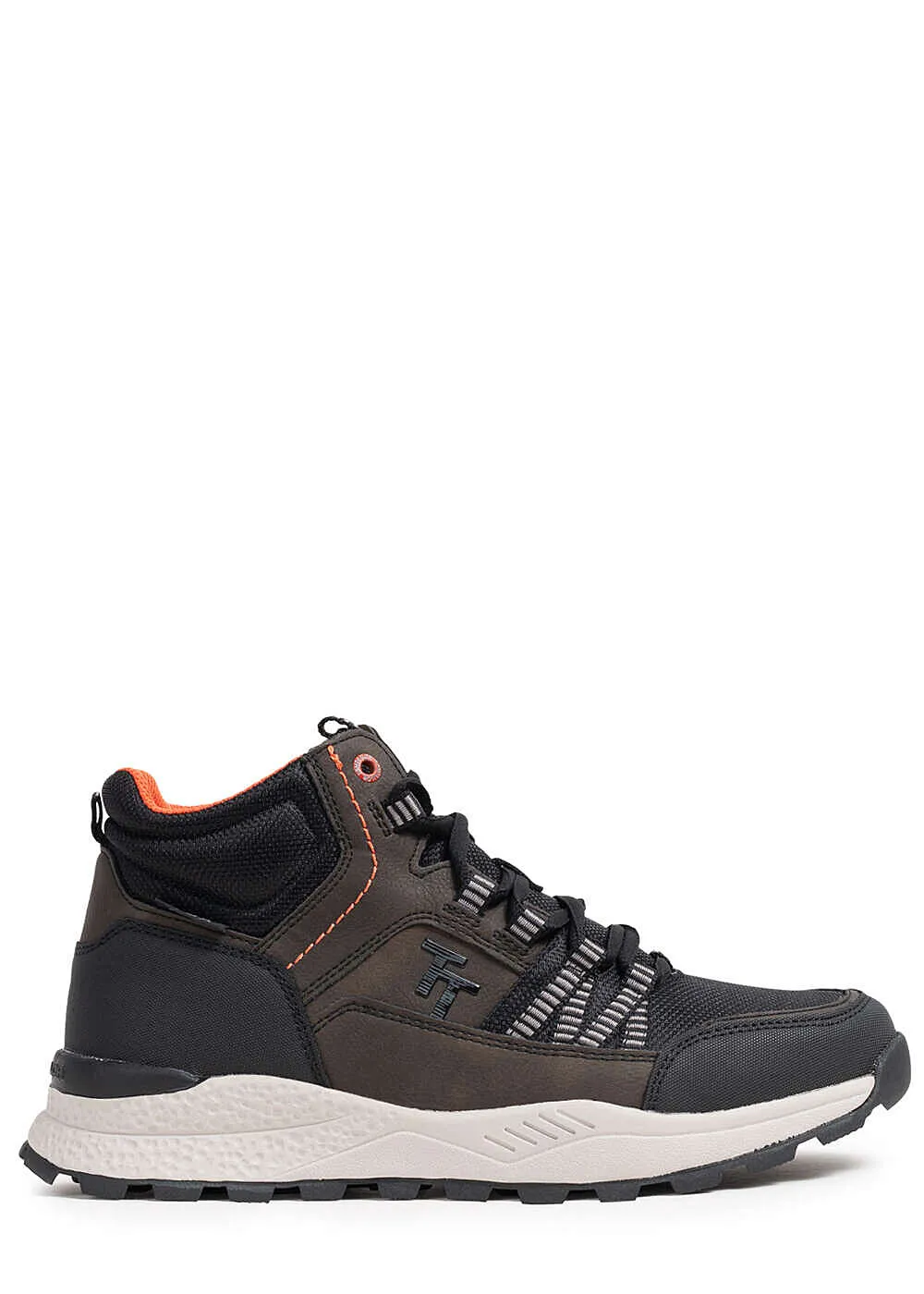 Tom Tailor Herren Schuh Herbst Worker Sneaker zum schnüren Materialmix khaki