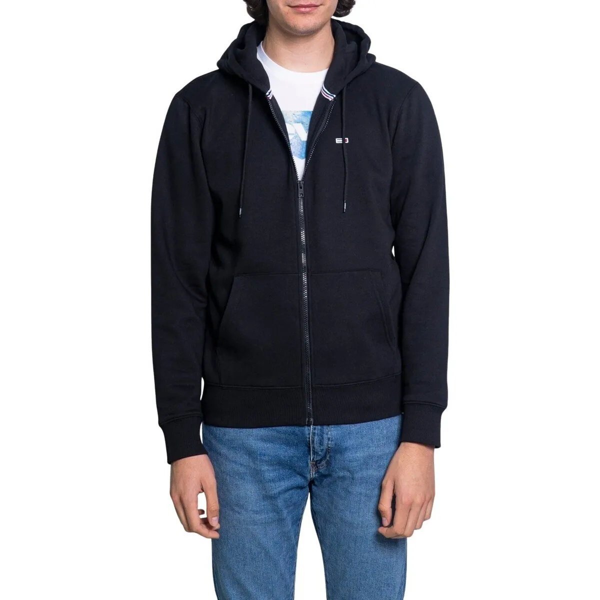Tommy Hilfiger Essentiele hoodie met volledige rits voor heren