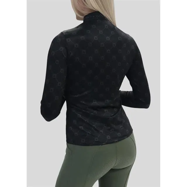 Trainingsshirt Montar MOAvina All Over Printed Zwart