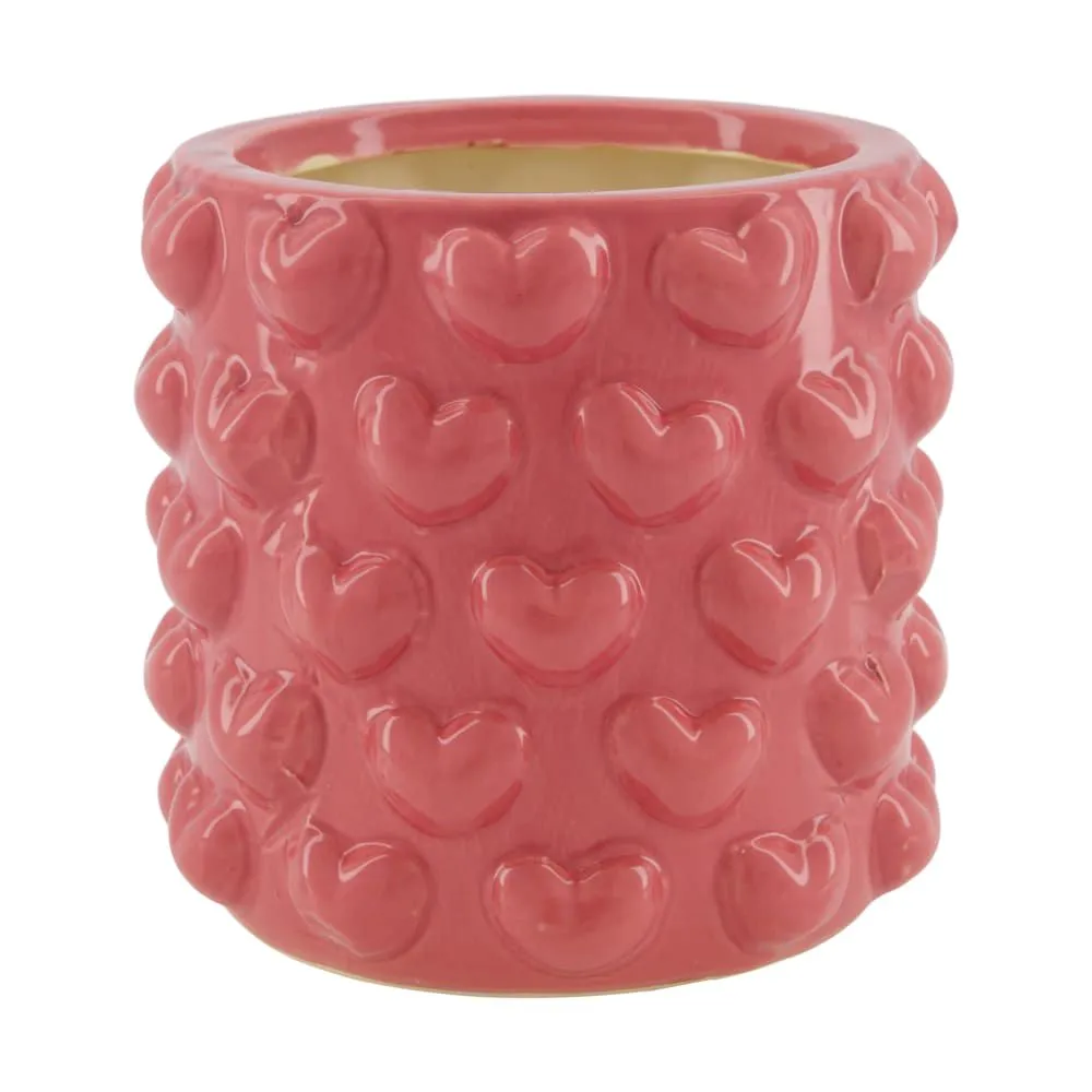 VAAS/BLOEMPOT HARTJES  ROZE PRE ORDER